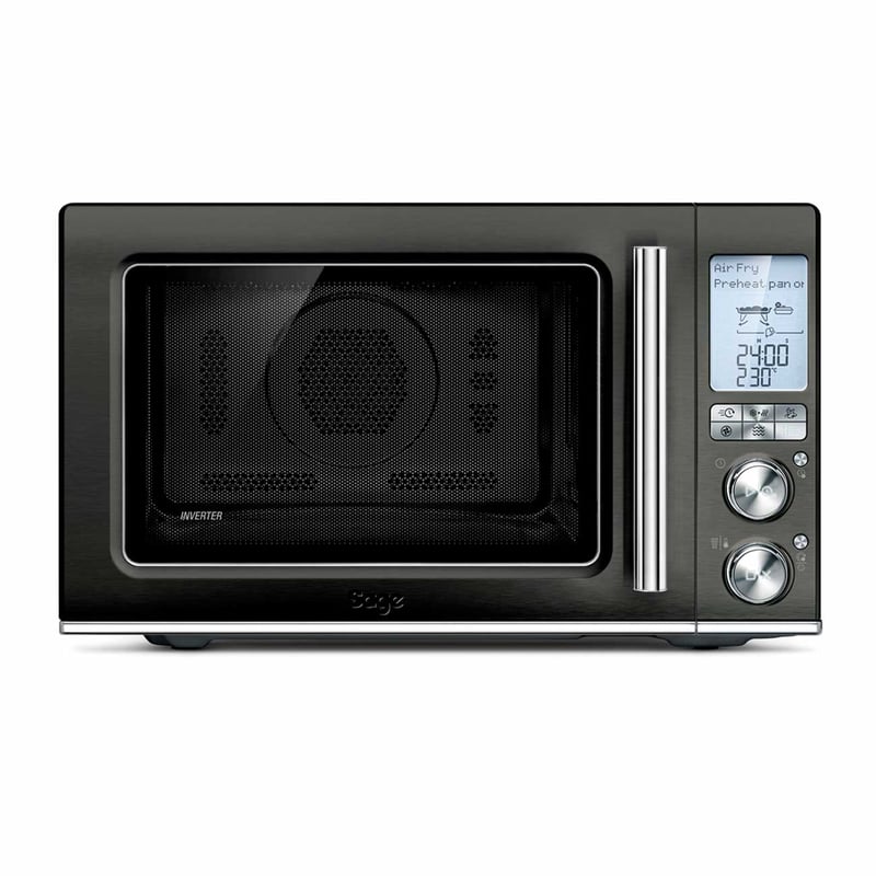 Quiet Microwave Oven - Black Stainless Steel image