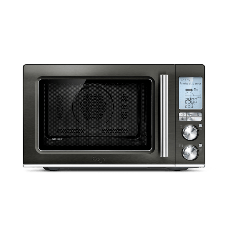 Quiet Microwave Oven - Black Stainless Steel image